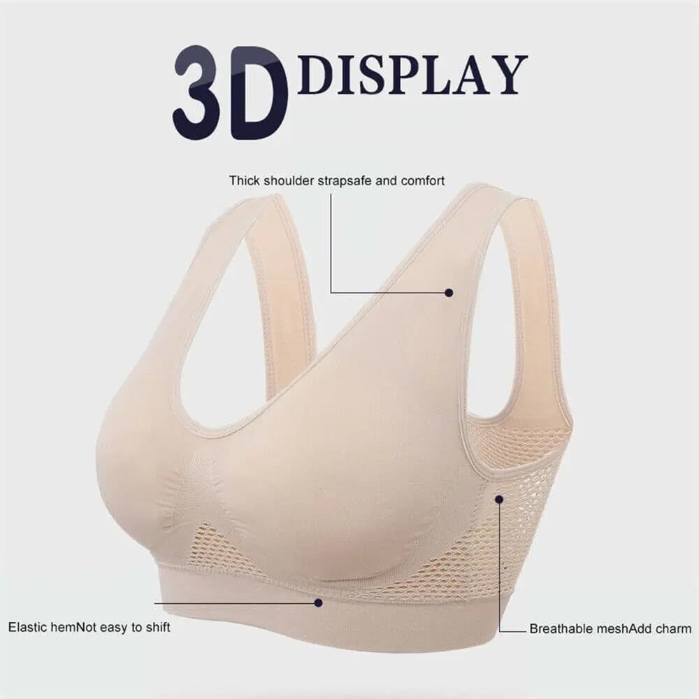 Fitness Gym  Workout With Pad Breathable Yoga Sports Wear Sports Bra Push-Up Vest Shockproof Underwear