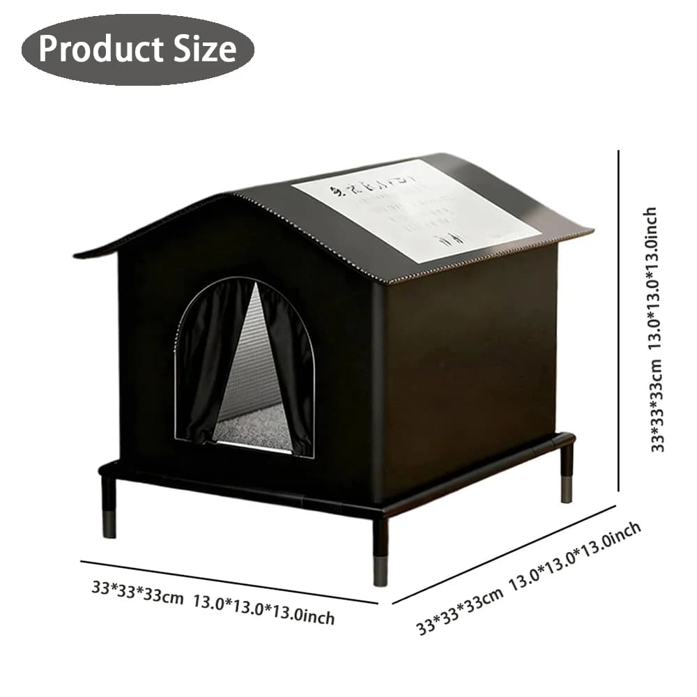 Cat House for Outside or Indoor Coldproof and Insulated Designs for Strays Cats All Season Large Capacity and Warm Waterproof