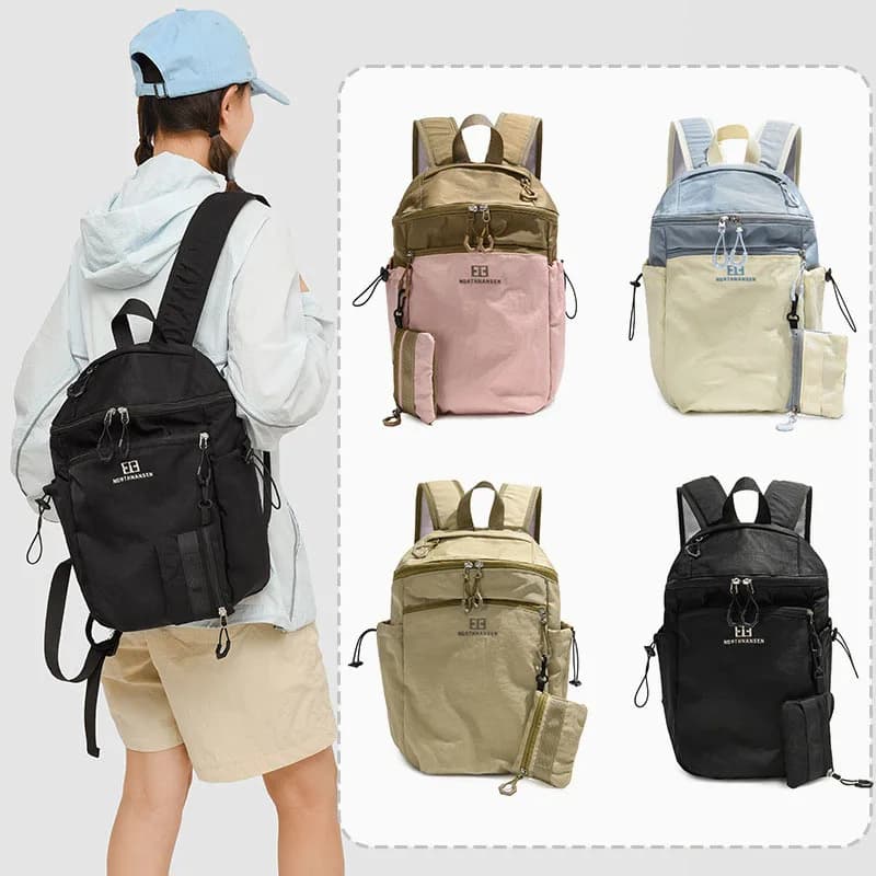 Simple Backpack, Outdoor Sports Bag, Hiking Bag, Stylish and Versatile Casual Bag, Large-Capacity Student School Bag