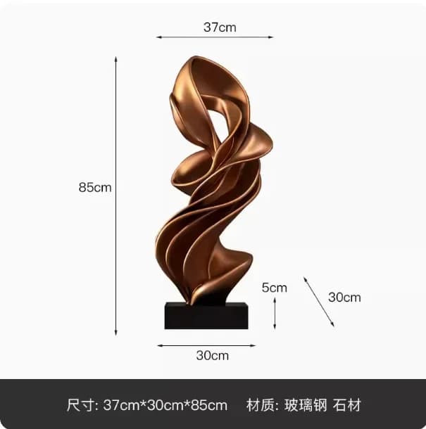 Home Decorations Modern Abstract Sculpture Ornaments Luxury Living Room Decor Accessories Handicrafts Floor Ceiling Art Decorati
