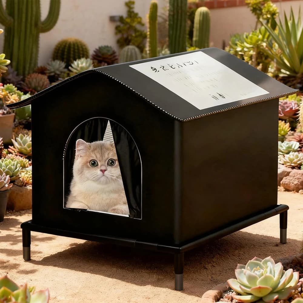 Cat House for Outside or Indoor Coldproof and Insulated Designs for Strays Cats All Season Large Capacity and Warm Waterproof