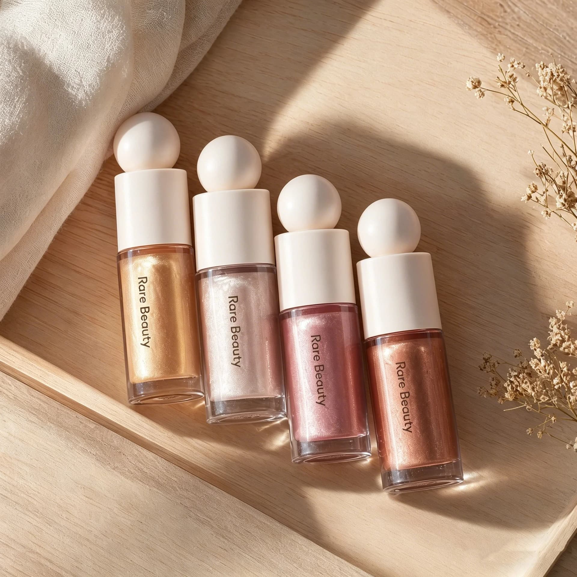 Rare Beauty Liquid Blush With a Natural Glow&Bronzer Stick in Bronze Waterproof Sweat-proof&Lightweight Long Liquid Highlighter