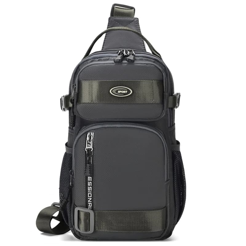 Riding backpack for men, men's chest bag, casual men's single shoulder bag, lightweight and large-capacity crossbody bag