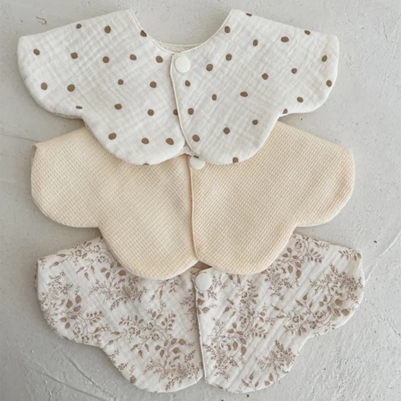 Petal Baby Bibs for New Born Babies Accessories Newborn Bib Cute Bear Burp Cloths Soft Infant Baby Stuff Boy Girls Saliva Towel