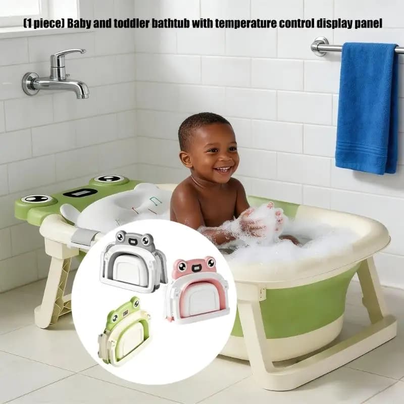 Baby Bath Tub with Removable Pad with Ergonomic Support & Comfort Not Slip Infant Bathtub for Newborns to Toddler Use A2UB