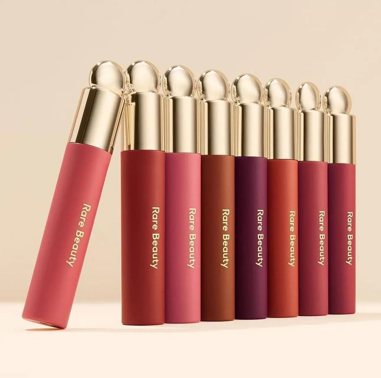 Rare Beauty Melting Cream Blush Makeup Matte Pearlescent Texture Glitter Blush Highlighter Bright Nourish Moisturize Lip Gloss