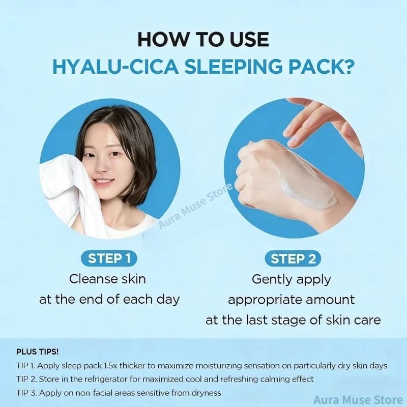Korean Centella Hyalu-Cica Travel Kit,Toner, Ampoule Serum,Face Moisturizer Cream and Night Sleeping Pack Mini 4pcs Skincare Set
