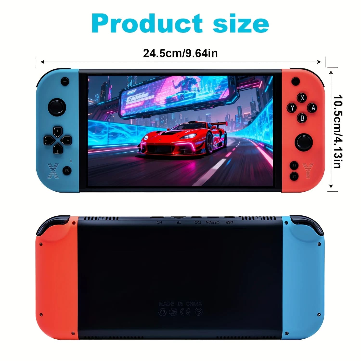 G90 handheld video game console with 7.0-inch IPS high-definition screen. Enjoy a variety of classic games with ergonomic compac