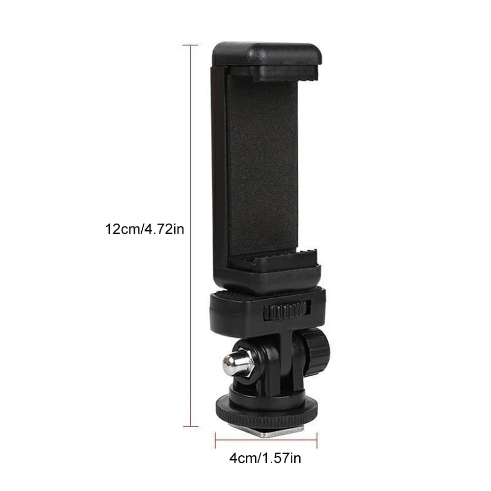 Phone Mount for Camera Hot Shoe Mobile Phone Clip Holder Monitor Flexible Tripod Adapter for Canon Nikon Sony DSLR Camera