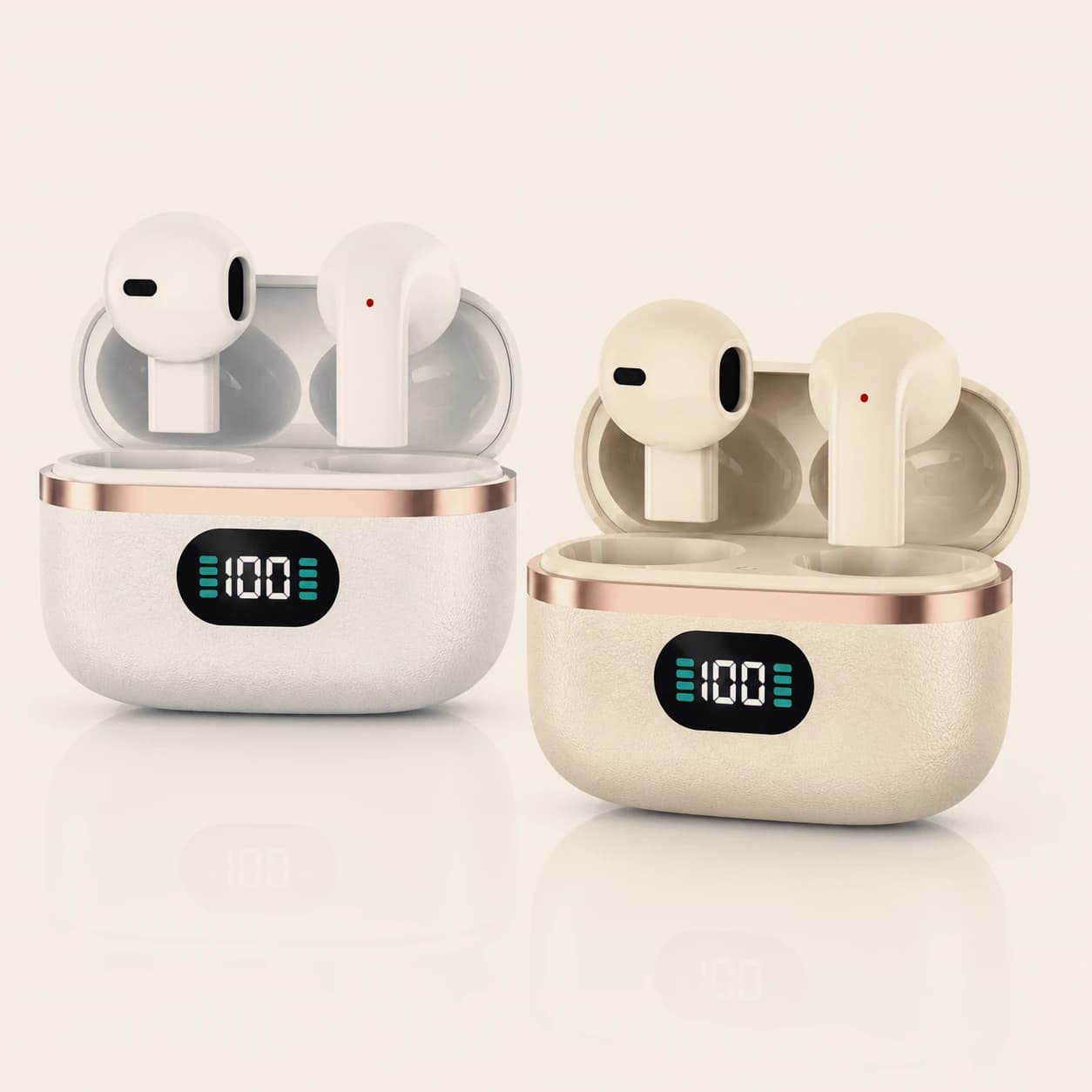 Wireless TWS Semi-In-Ear Earbuds with Sleek Design Long Endurance Battery Built-in Mic Versatile Headphones for Active Lifestyle