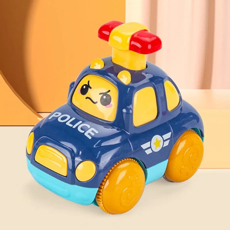 Kids Toys Cars Cartoon Press Inertia Car Toy Fire Engine Ambulance Cars Models Montessori Baby Toys for Boys Girls 1 to 3 Years