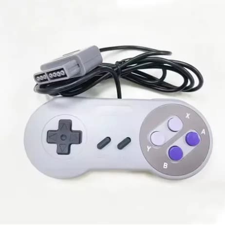 Ergonomic Gray Gaming Controller with Turbo & Motion Vibration Compatible for Switch OLED PC SNES - Motion Controlled Video Game