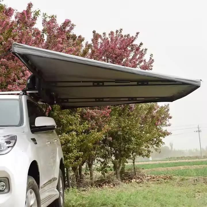 Weather-Resistant Vehicle-Mounted 180-Degree Outdoor Camping Freestanding Awning