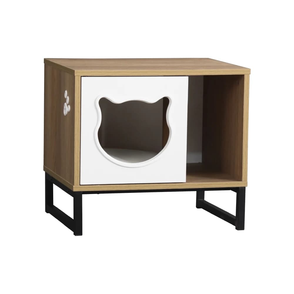 Convenient Moveable Wooden Cat House