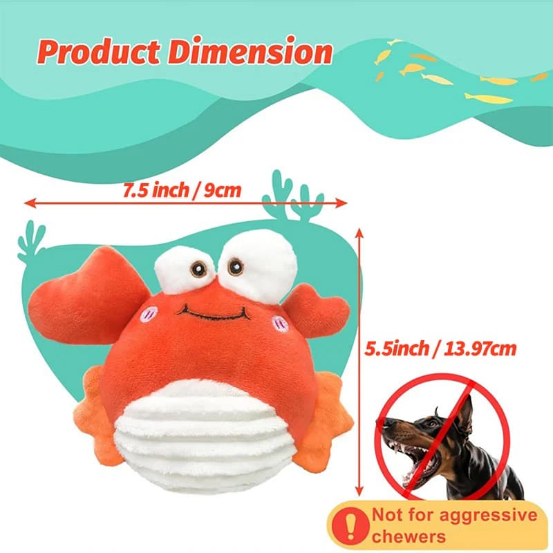 Pet Cat Dog Toy,Rechargeable Crinkle Chew Interactive Squeaky Toy with Jumping Music Moving Ball,Small Medium Large Breed Puppy