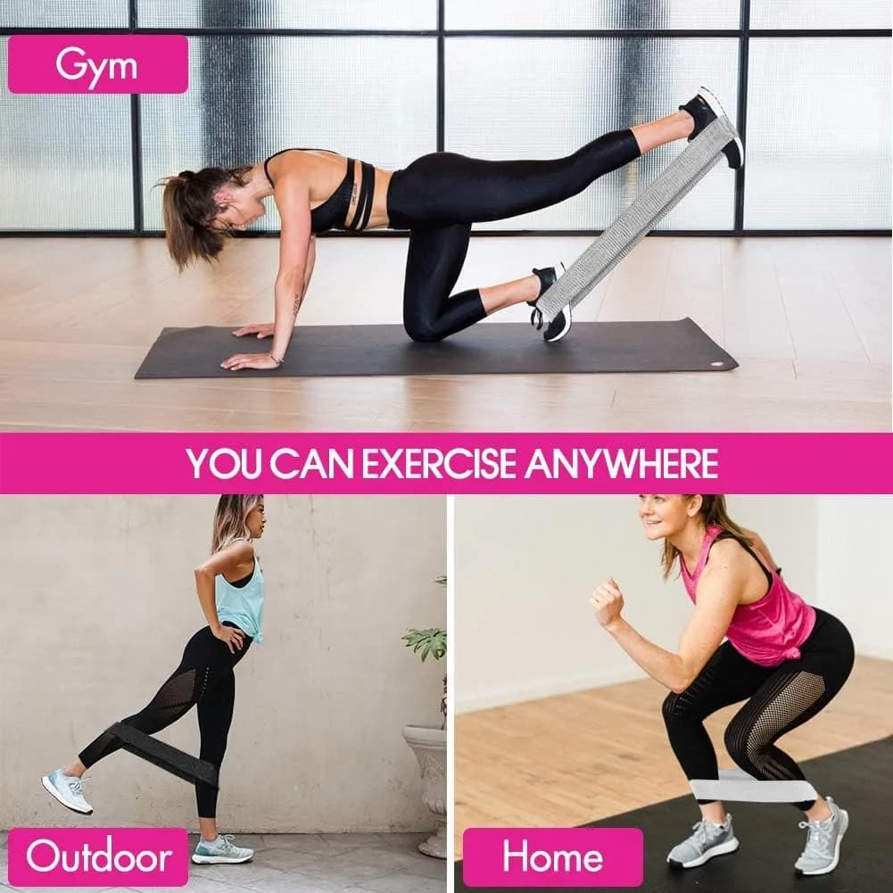 Resistance Bands, Fabric Workout Bands for Women & Men, Cloth Booty Resistance Loop Bands, Thick Squat Bands for Butt/Legs/Thigh