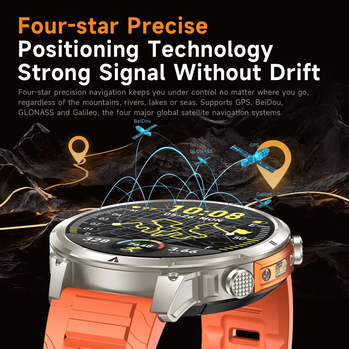 The 2025 new smart watch is equipped with a strong flashlight, supports Bluetooth calls, 1.7-inch HD screen, health monitoring