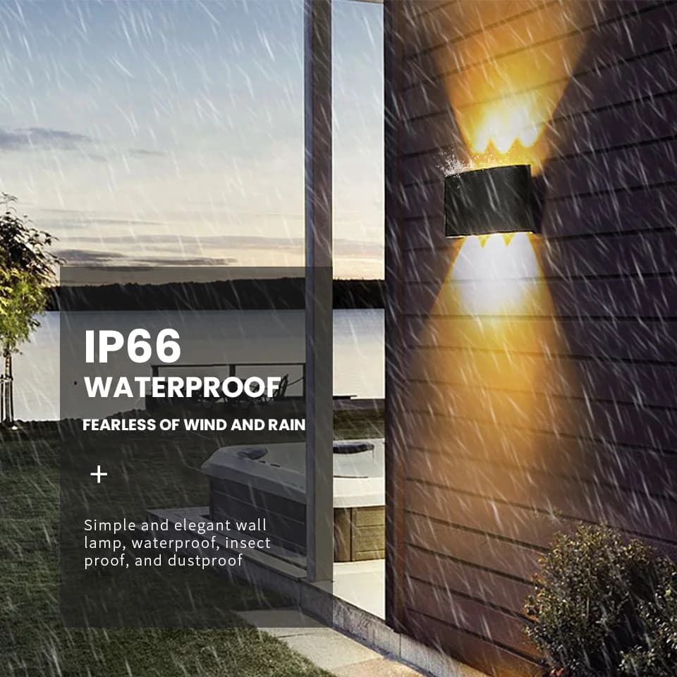 LED Wall Lamp 2W 4W 6W 8W 10W AC 85-265V Waterproof IP66 High Brightness Indoor And Outdoor Garden Decorative Lamp