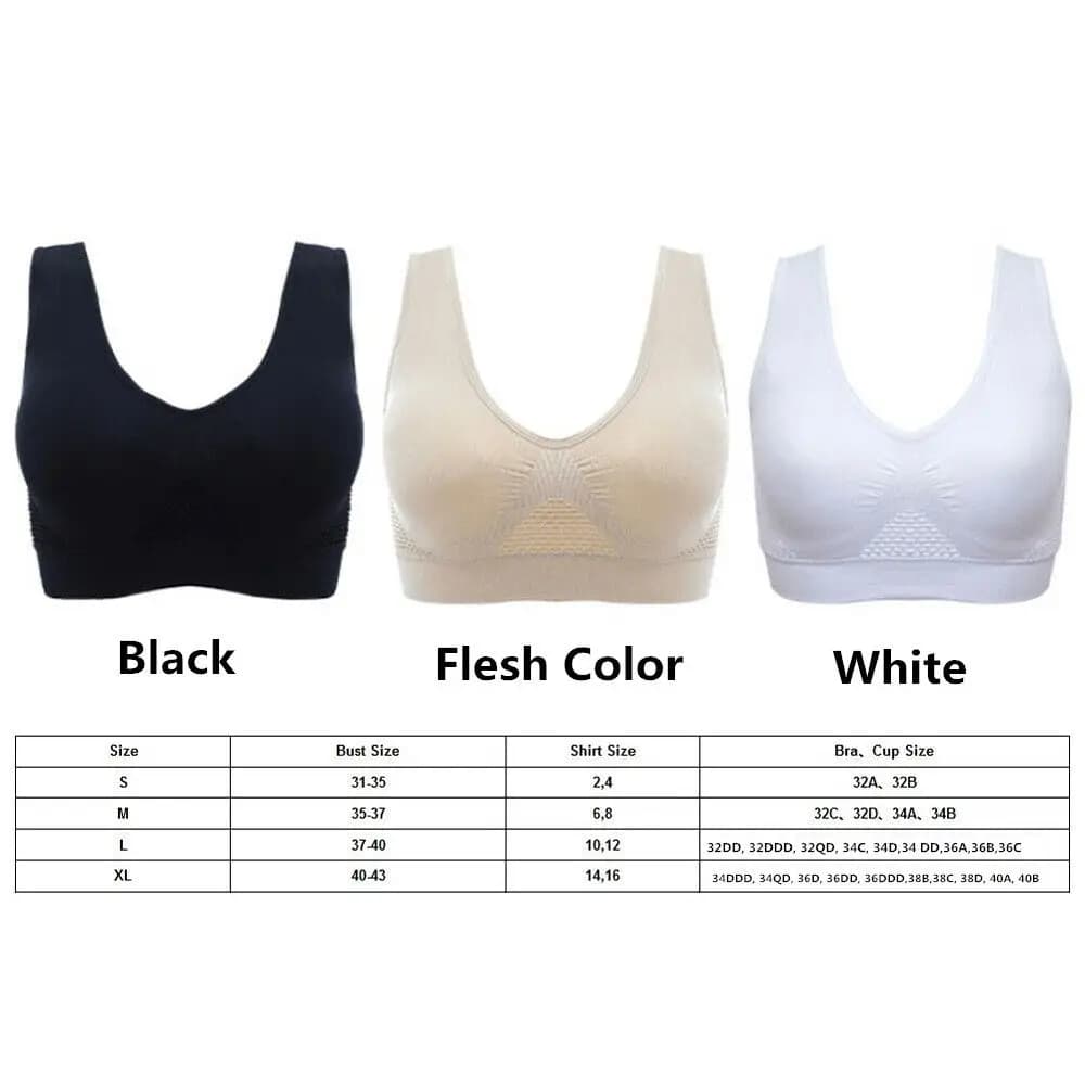 Fitness Gym  Workout With Pad Breathable Yoga Sports Wear Sports Bra Push-Up Vest Shockproof Underwear