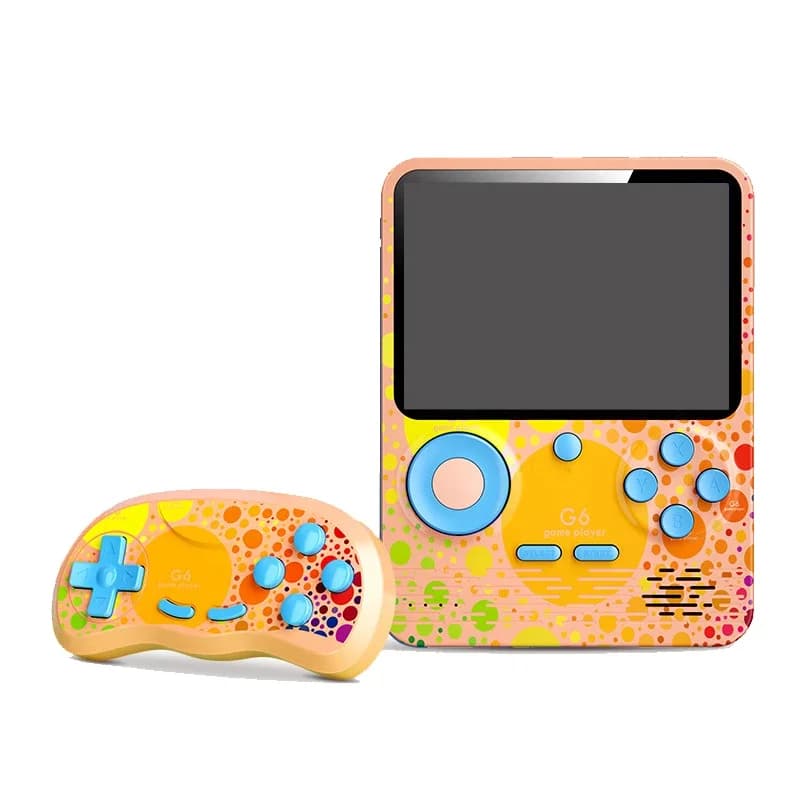 G6 Game Console 3.5 Inch Screen Handheld Portable Support 2 Players Video Gaming Machine for Kids