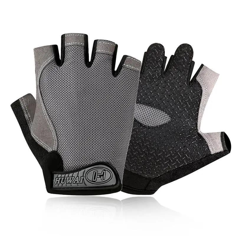 Gym Anti Slip Half Finger Gloves Breathable Dumbbells Gloves Men Women Elastic Shock Exercise Sports Gloves for Cycling Bicycle