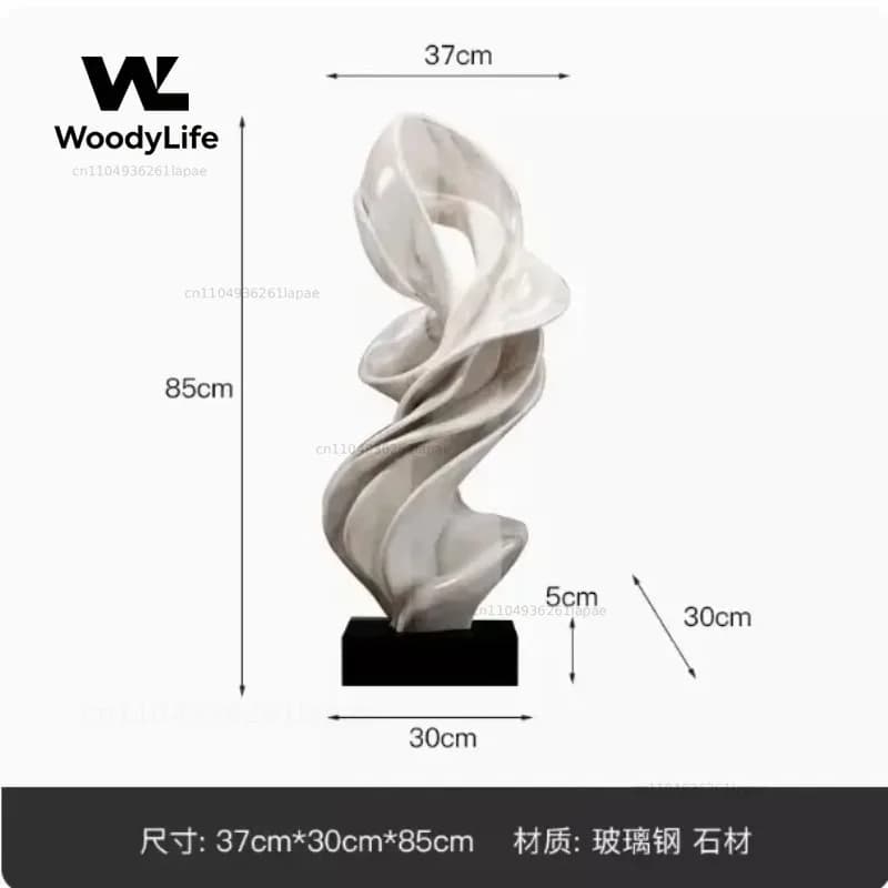 Home Decorations Modern Abstract Sculpture Ornaments Luxury Living Room Decor Accessories Handicrafts Floor Ceiling Art Decorati