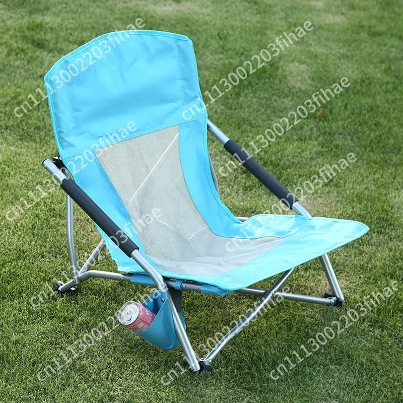 Outdoor leisure lounge  camping folding chair beach chair portable travel high back fishing