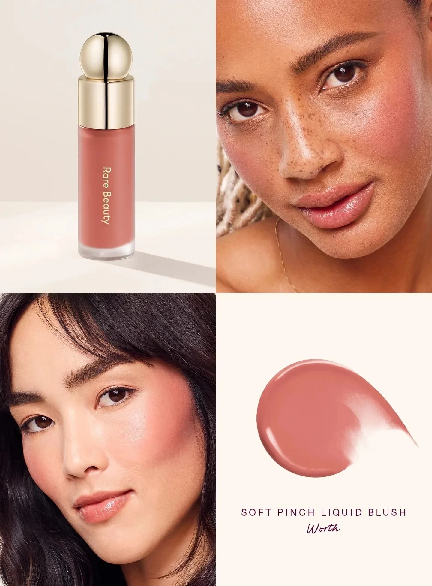 Rare Beauty Liquid Blush Silky Long-lasting Plumping Moisturizing Makeup Hope Love Happy Virtue Joy Grace Lucky Beauty With Box