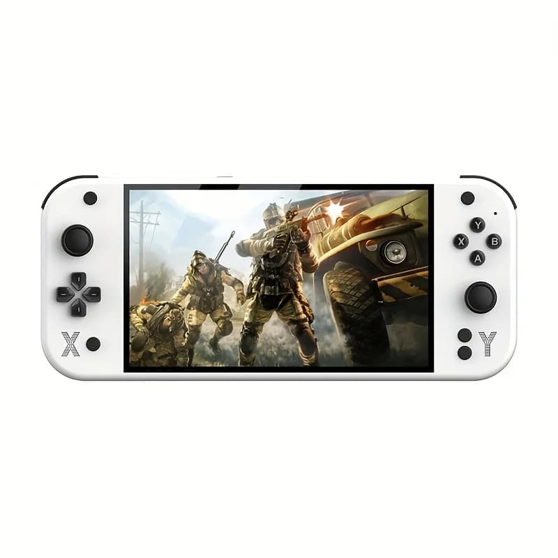 G90 handheld video game console with 7.0-inch IPS high-definition screen. Enjoy a variety of classic games with ergonomic compac