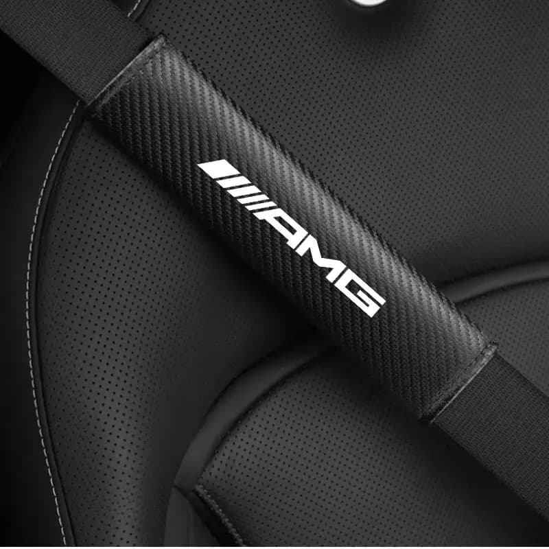 Car Seat Belt Pad Safety Strap Shoulder Cover Accessories For Mercedes Benz A B C S Class AMG GLA CLA GLC Decoration  Accessorie