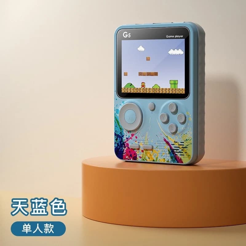 G5 Handheld Game Console Retro 500 Games Dual Player TV Output Classic Nostalgic Portable Gaming Machine with Colorful Display