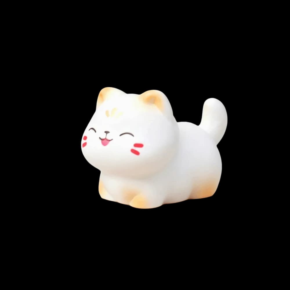 Garden Wealth Cat Model Cartoon Animal Figurine Kawaii Animal Ornaments Resin Material Mini Resin Crafts Cat Figurine Home Decor