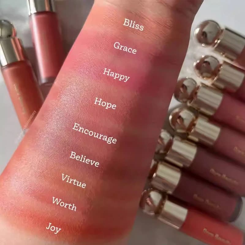 Rare Beauty Lipstick Easy To Apply Blush Brightening Highlighter Hydrating Bronzing Liquid To Enhance Facial Details Cosmetics