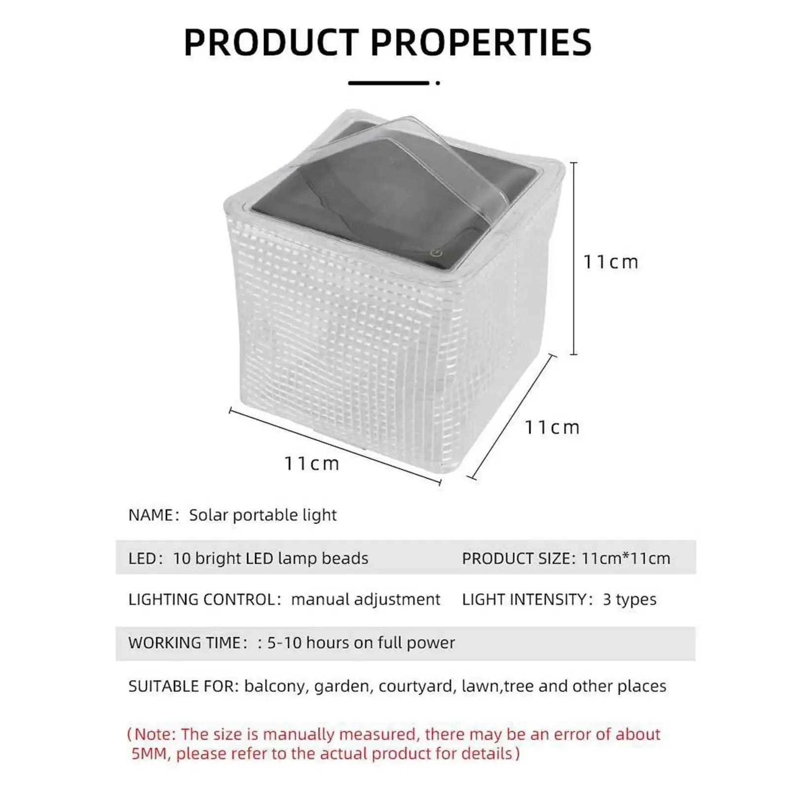 Camping Light Portable Solar  Lightweight And Portable For Outdoor Adventures Garden Light
