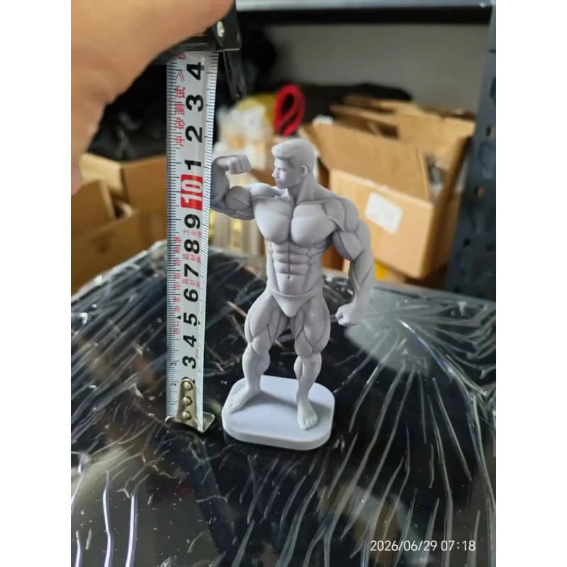 Fitness Statue - 12cm Muscular Man Solid Figurine, for Decoration at Gym Entrance or as a Model for a Bodybuilding Competition.