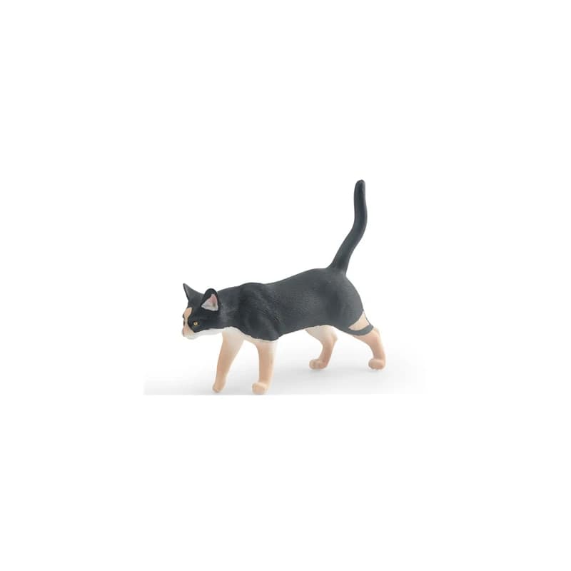 Simulation pet cat animal model Three Felinae cat black rural cat decoration ornament