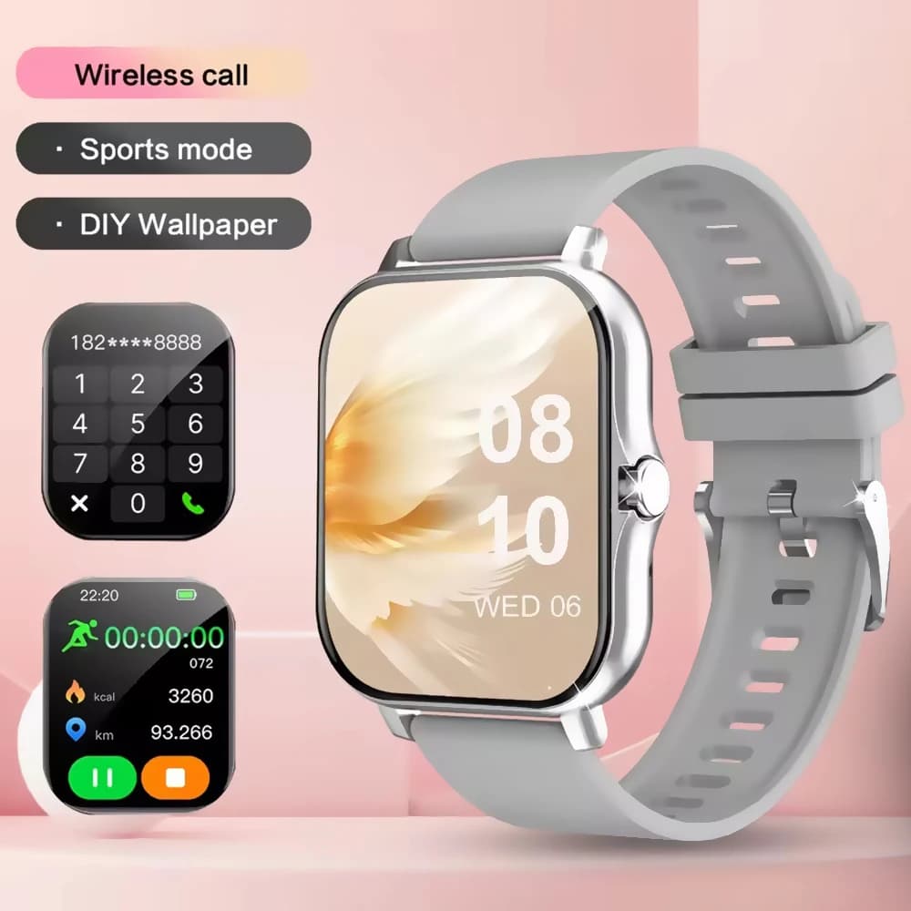 Smart Watch Android IOS Phone 1.83 Inch Color Screen Bluetooth Answer Call Fitness Watches Tracker Smartwatch Women Men New Ht30