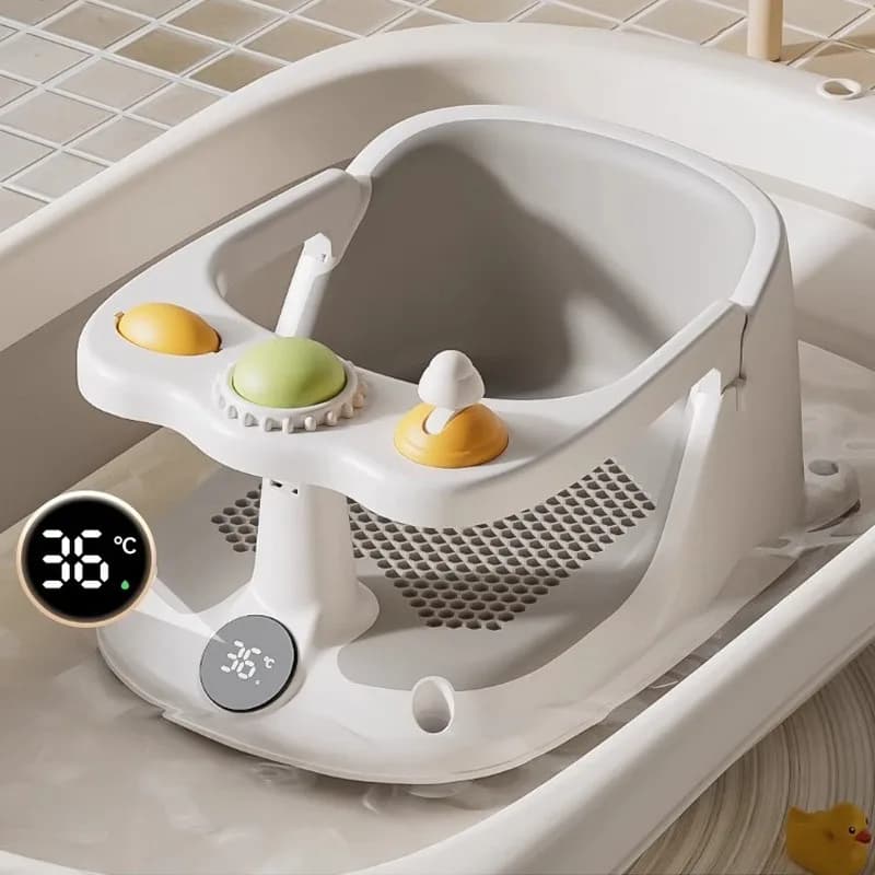 Baby Bath Seat for Babies 6 Months & Up - Bathtub Seats for Babies Sitting Up with Rinse Cup, Non-Slip, Comfortable, Infant Bath