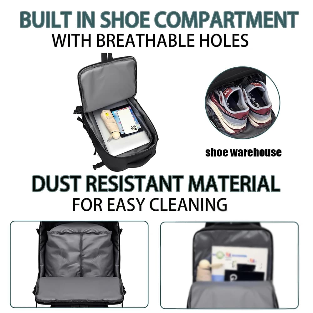 Backpack, Multifunctional, Large Capacity Backpack, Business Travel Luggage Bag, Travel Boarding Bag, Lightweight Computer Bag