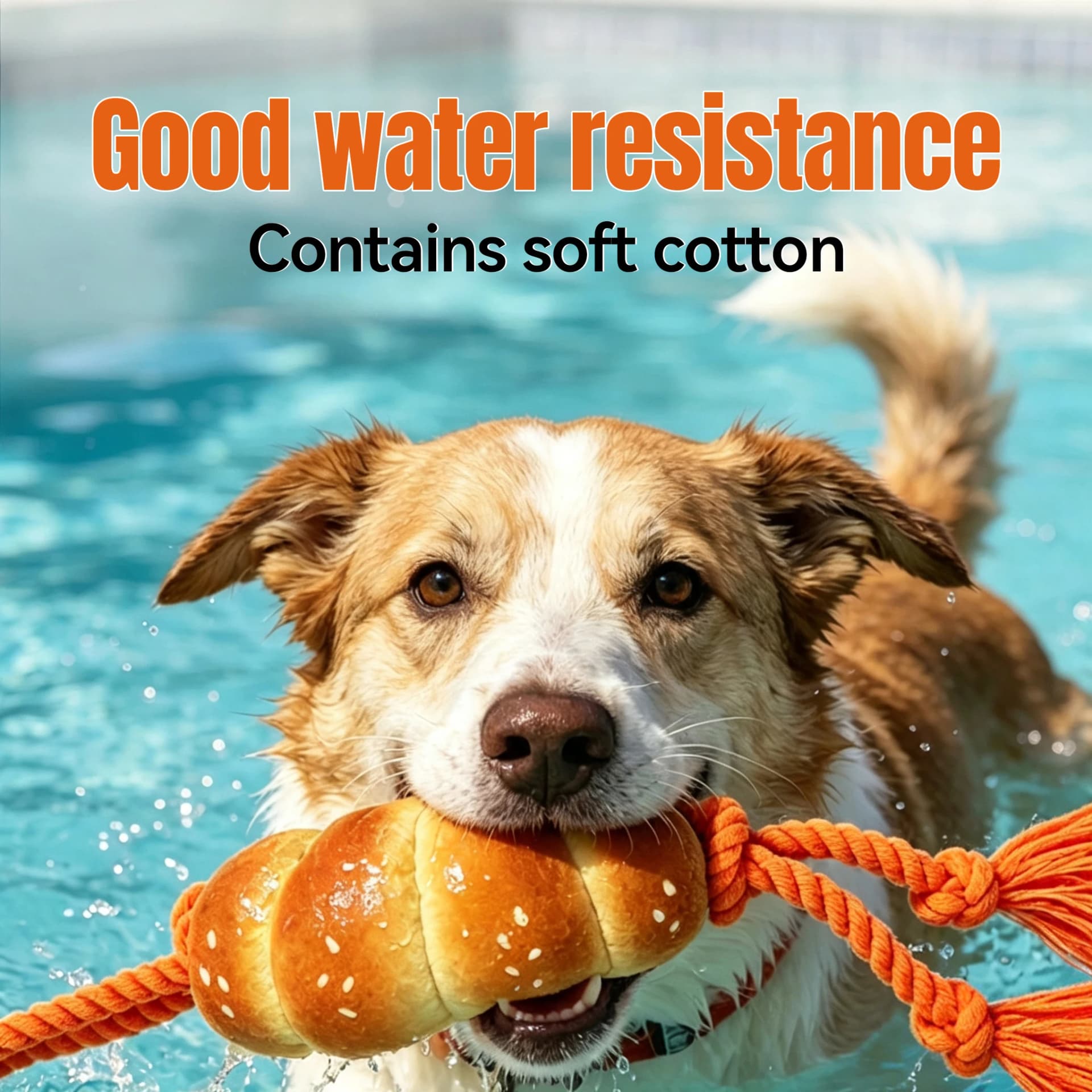 Pet Sausage Toy, Durable and Noisy Chewing Toy for Dogs, Water-Resistant and Suitable for Interactive and Leisure Play