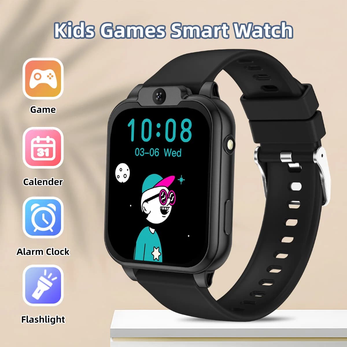 2026 NEW Smart Watch for Children Multifunctional Watch Camera Control Take Photo Multi-mode Wisdom Games 24 Languages Gift Kids