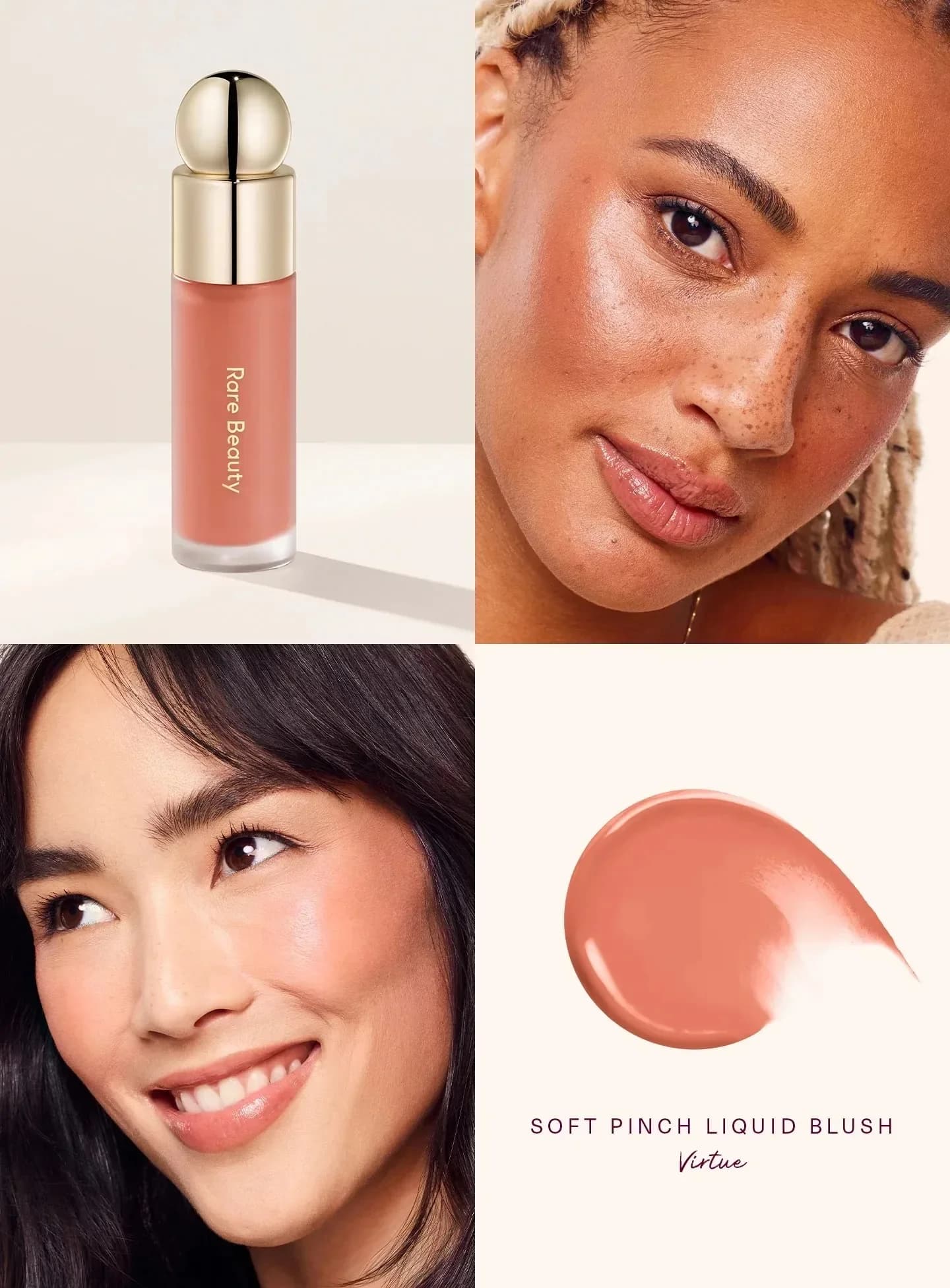 Rare Beauty Hope Grateful Happy Joy Lucky Love Encourage Believe Virtue Worth Blush  Plump Seamless Long Lasting Seamless Makeup