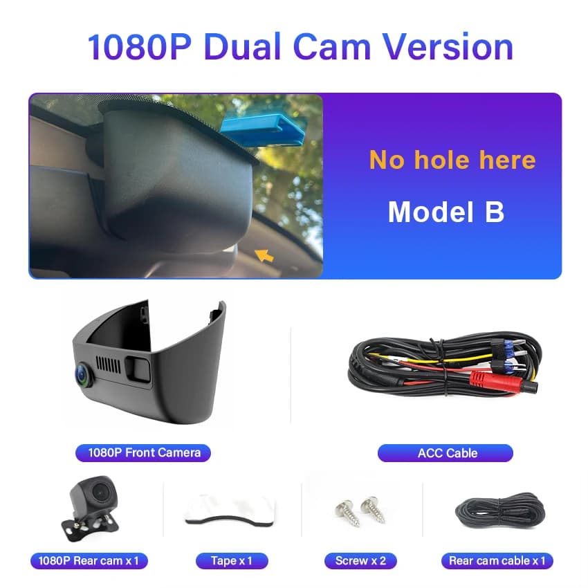 Dash Cam for Dodge Ram 1500 2500 3500 4500 (4th Gen) 2013-2018/ for Challenger 2015-2023/ for Durango 2014-2020, Dashcam 4K