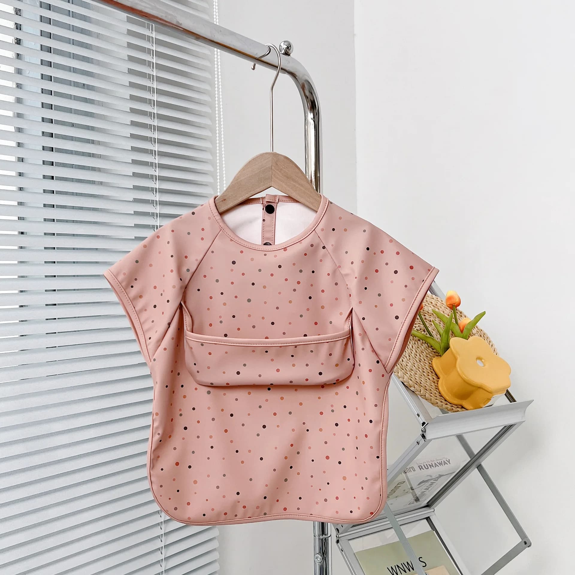 Baby Soft Waterproof Bib Kid Long Sleeves Adjustable Feeding Cloth Little Boy Girl Painting Smock Child Meal Eating Apron