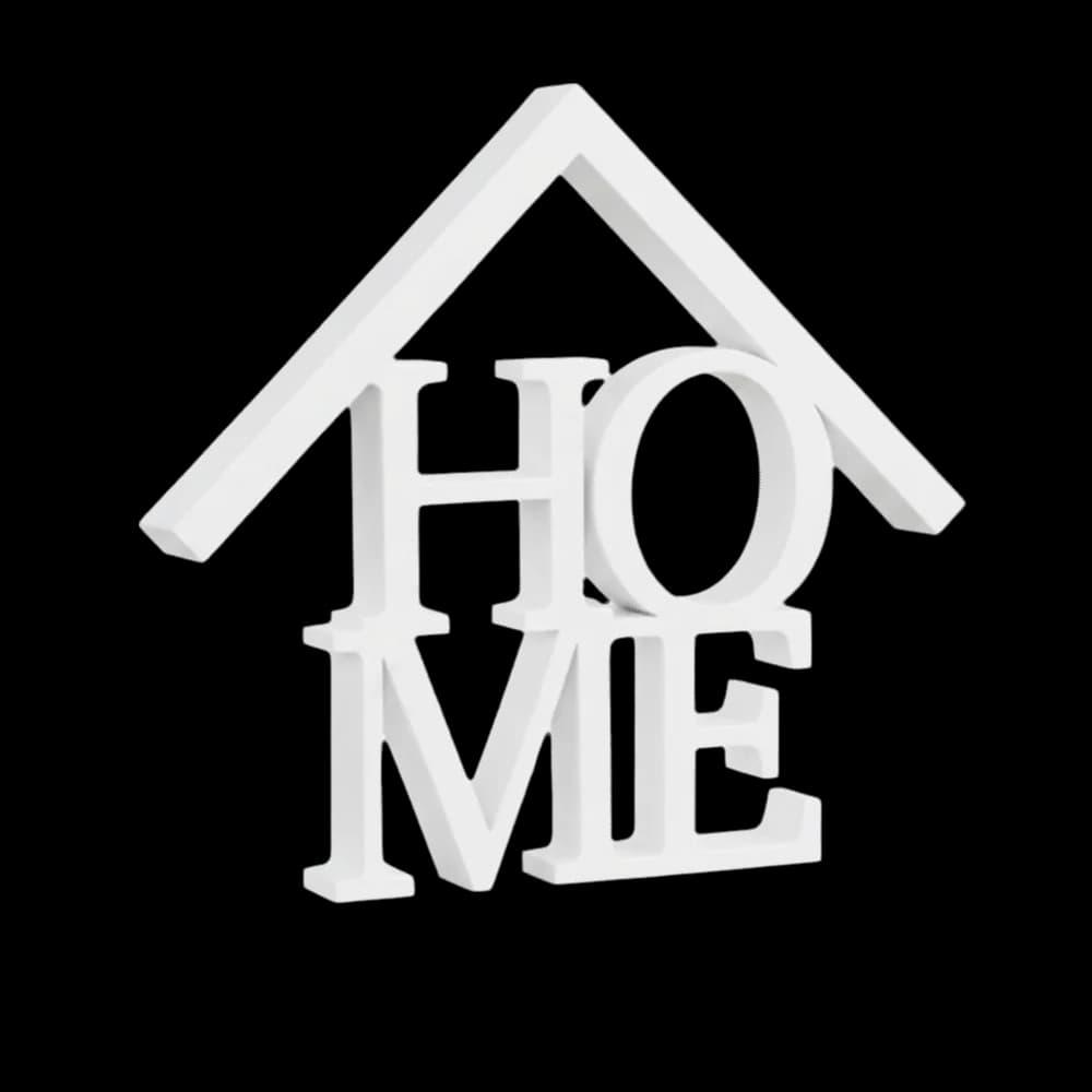 Creative House-Shaped Home Ornaments Geometric Letter Simple Desktop Decoration 3D Printed Home Decor Housewarming