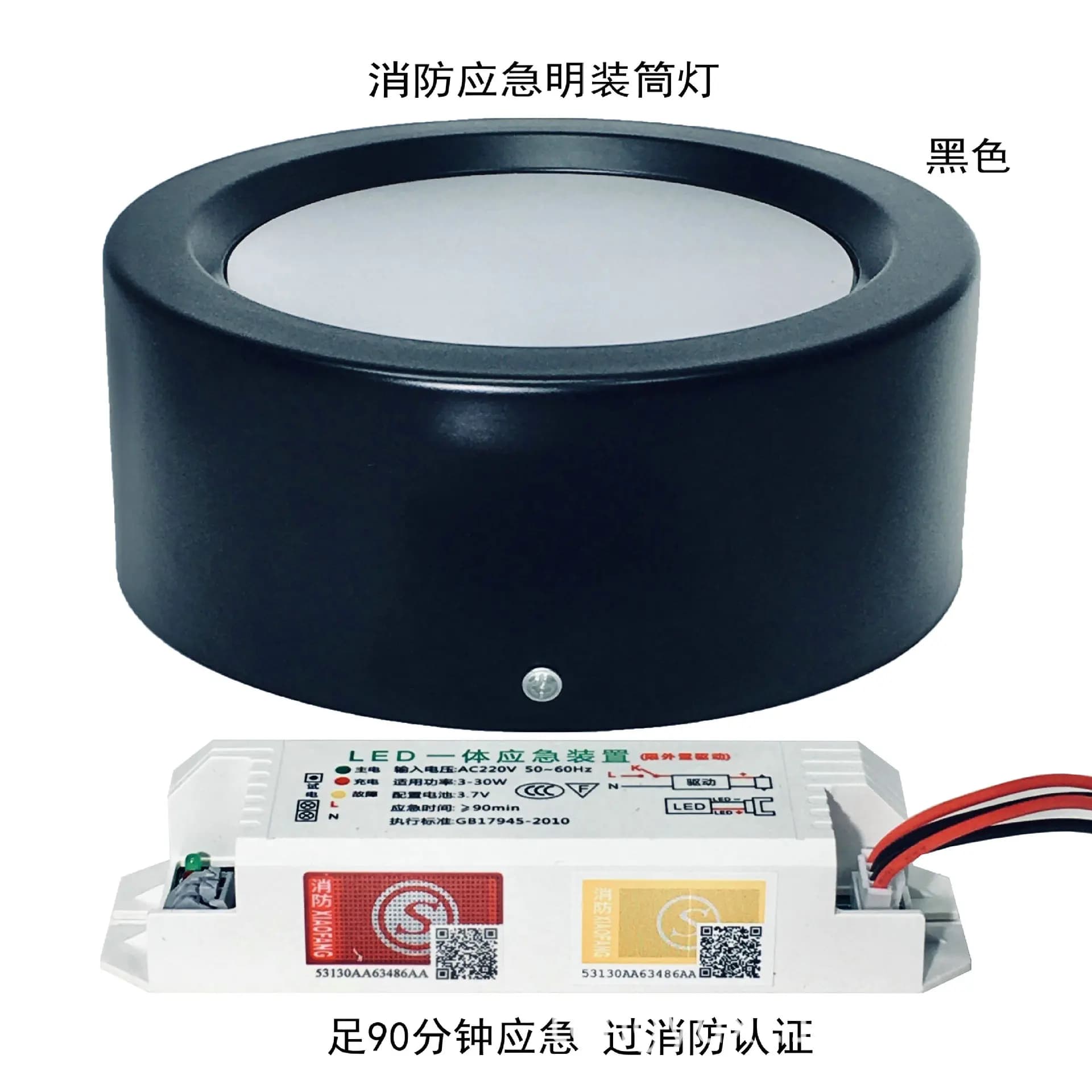 LED Emergency Light, Smart Lamp, Surface Mounted, Downlight, Lighting, Dual Surface, 5Inch, 12W