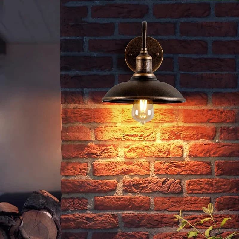 LED Industry Wall Lamp Retro American Wall Light For Courtyard Balcony Entrance staircase Hallway Bedroom Vintage Decor Fixtures