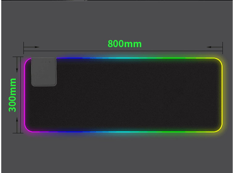 Wireless black / 800X300mm