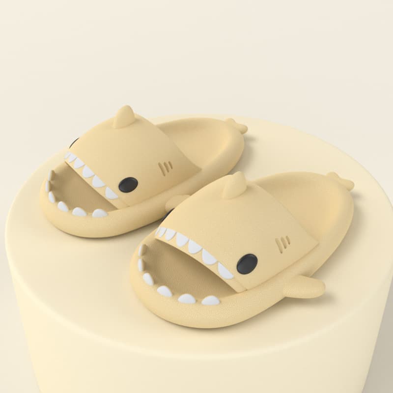 Cartoon Shark Slippers Funny Cutes Soft Slipper Indoor Outdoor  Shoes For Women Men Couples