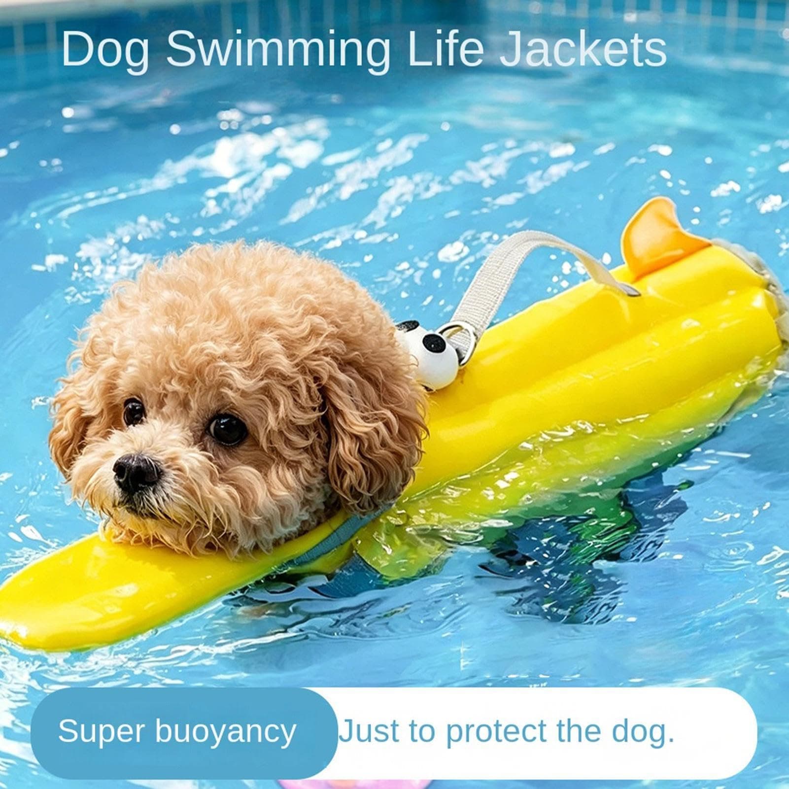 Dog Life Jacket - Cute Dog Life Vest For Swimming Boating With High Buoyancy And Rescue Handle, Adjustable Pet Floating Jacket  Puppy Floating Swim Vest For Small Medium And Large Pet